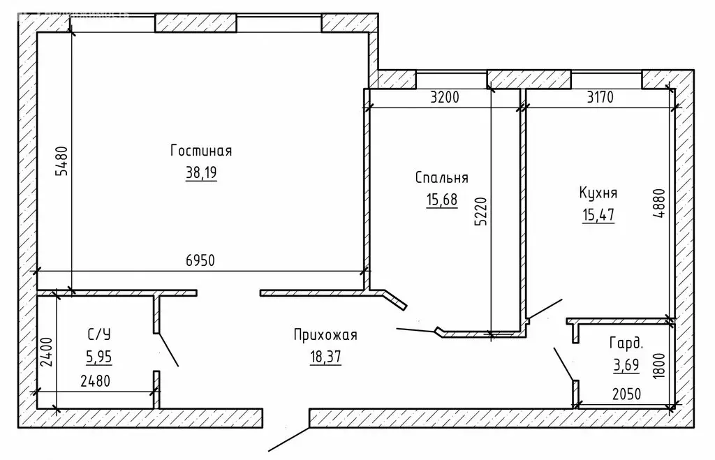 3-комнатная квартира: Нальчик, проспект Ленина, 1К (105 м) - Фото 1