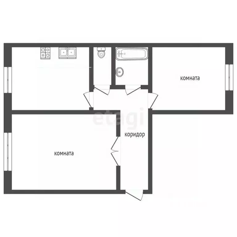2-к кв. Ямало-Ненецкий АО, Муравленко ул. Губкина, 17 (50.9 м) - Фото 1
