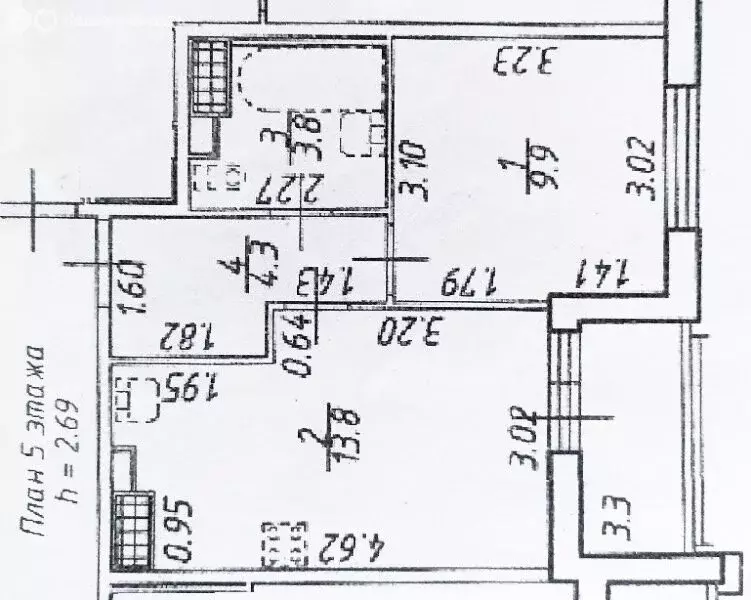1-комнатная квартира: Санкт-Петербург, улица Генерала Кравченко, 7к1 ... - Фото 2