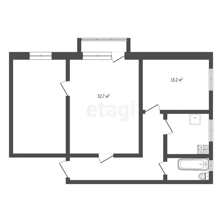 1к в 3-комнатной квартире (20 м) - Фото 0