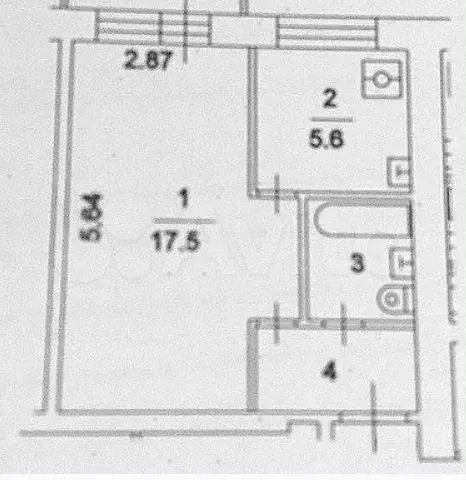 1-к. квартира, 32 м, 1/9 эт. - Фото 0