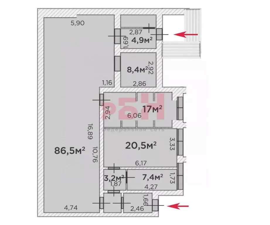 Торговая площадь в Тюменская область, Тюмень ул. Мельникайте, 126 (157 ... - Фото 2