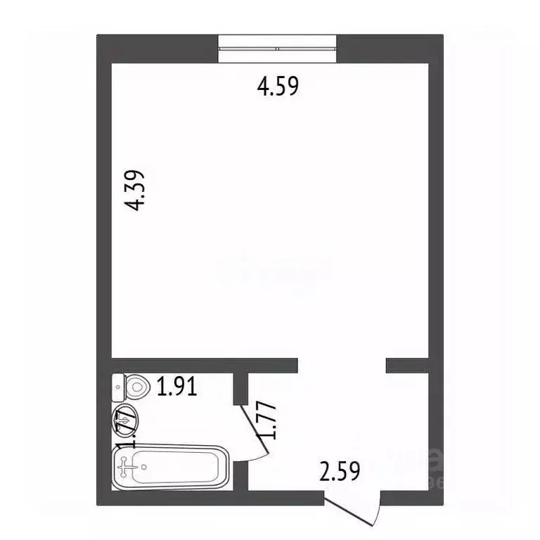 Студия Москва бул. Чкаловский, 6 (28.2 м) - Фото 2