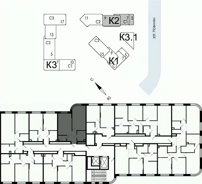 1-к кв. Москва наб. Марка Шагала, 11к2 (46.2 м) - Фото 1