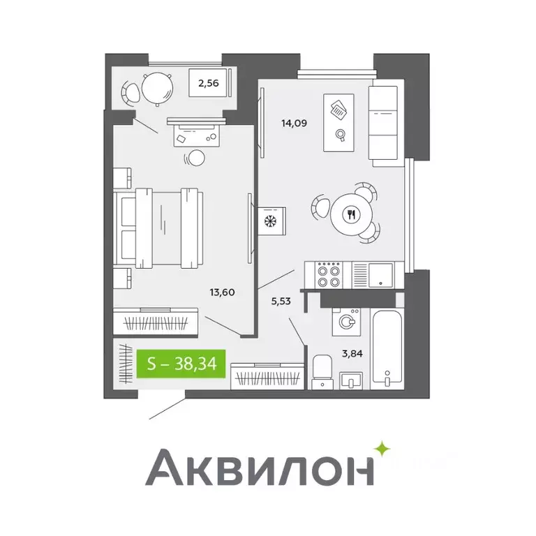 1-к кв. Архангельская область, Архангельск просп. Обводный Канал ... - Фото 0