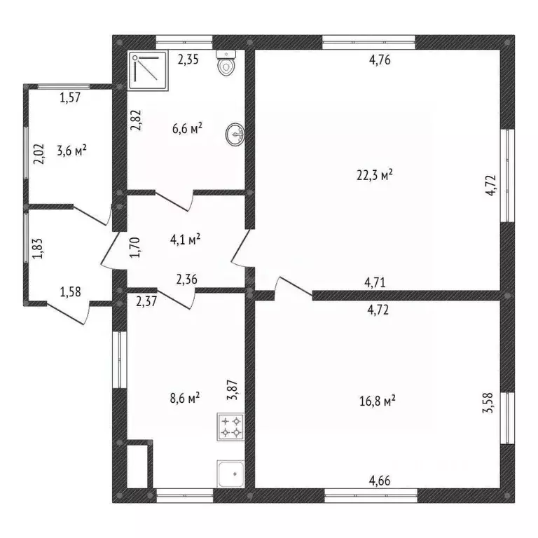 Дом в Башкортостан, Буздякский район, Уртакульский сельсовет, с. ... - Фото 2