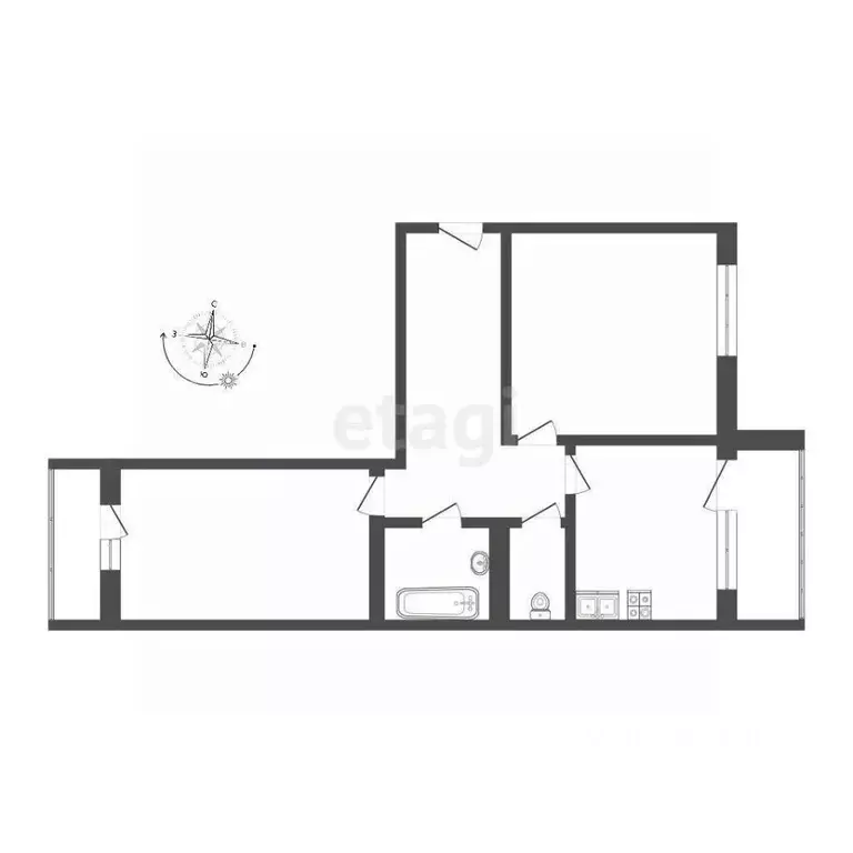 2-к кв. Марий Эл, Йошкар-Ола ул. Чернякова, 9 (55.1 м) - Фото 1