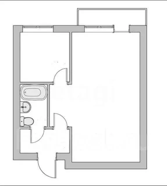 1-комнатная квартира: Большой Камень, улица Карла Маркса, 33 (29.8 м) - Фото 2