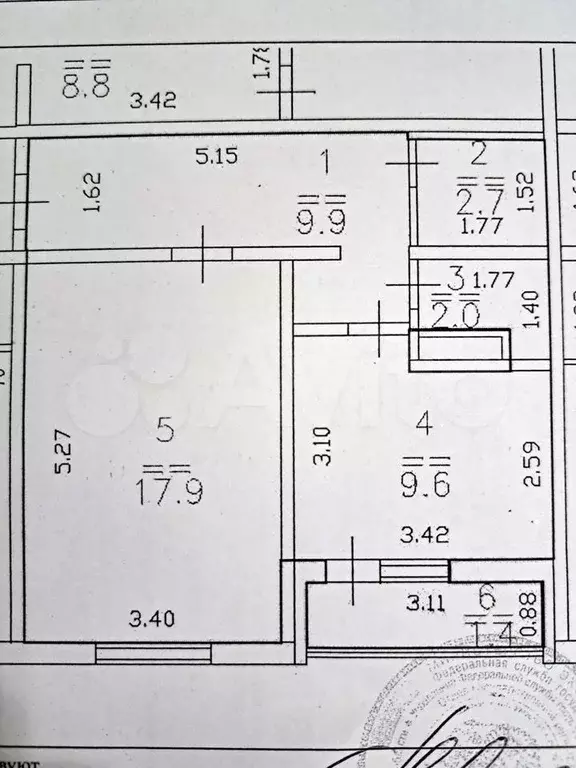 1-к. квартира, 42,1 м, 6/10 эт. - Фото 0