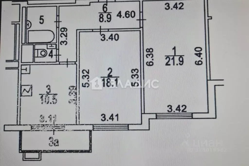 2-к кв. Москва ул. Кварцевая, 5к3 (64.4 м) - Фото 1