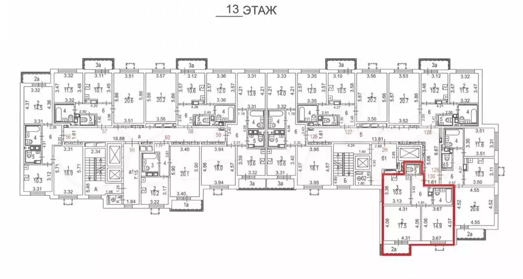 Аукцион: 2-к. квартира, 55 м, 13/15 эт. - Фото 1