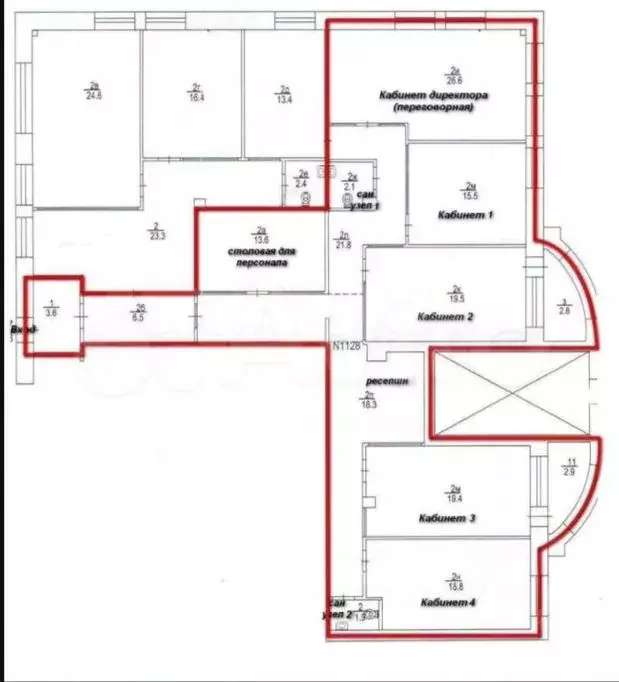 Помещение свободного назначения в Татарстан, Казань Большая Красная ... - Фото 1