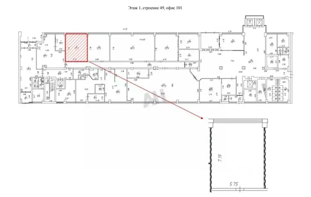 Помещение свободного назначения в Москва Рязанский просп., 2С49 (49 м) - Фото 2