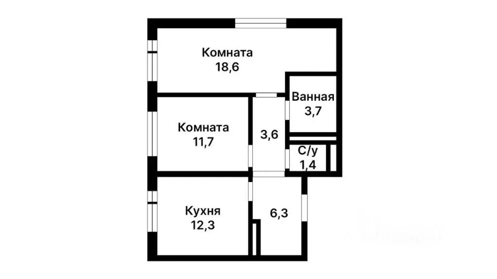 2-к кв. Московская область, Котельники Парковый мкр, 1к21 (59.6 м) - Фото 2