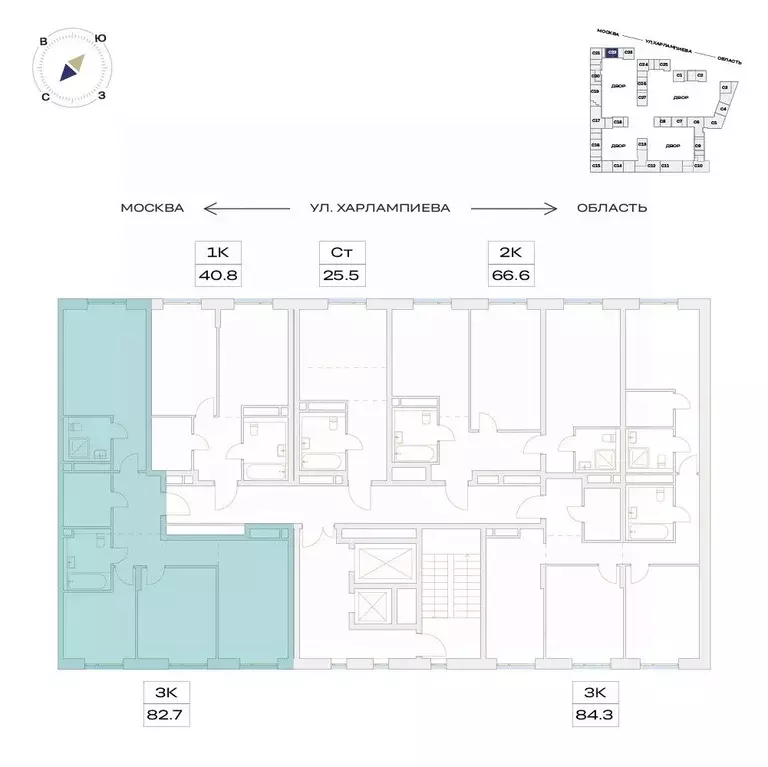 4-к кв. Москва пос. Марьино, Детали жилой комплекс (82.7 м) - Фото 2