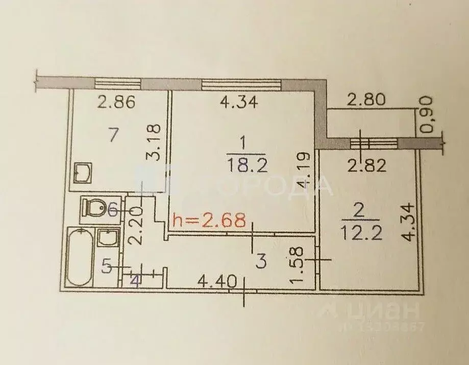 Дом в Кемеровская область, Новокузнецк Никитинская ул., 26 (78 м) - Фото 1