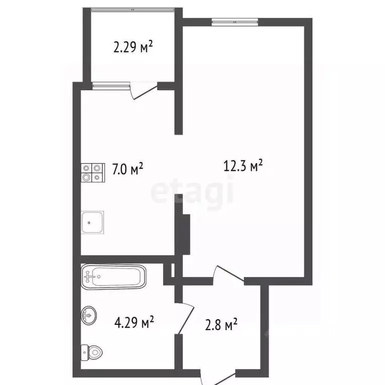 1-к кв. Воронежская область, Воронеж ул. 121-й Стрелковой Дивизии, 9 ... - Фото 2