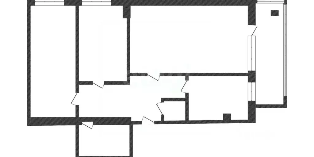 3-к кв. Курганская область, Курган Заозерный жилрайон, 1-й мкр, 35к1 ... - Фото 2