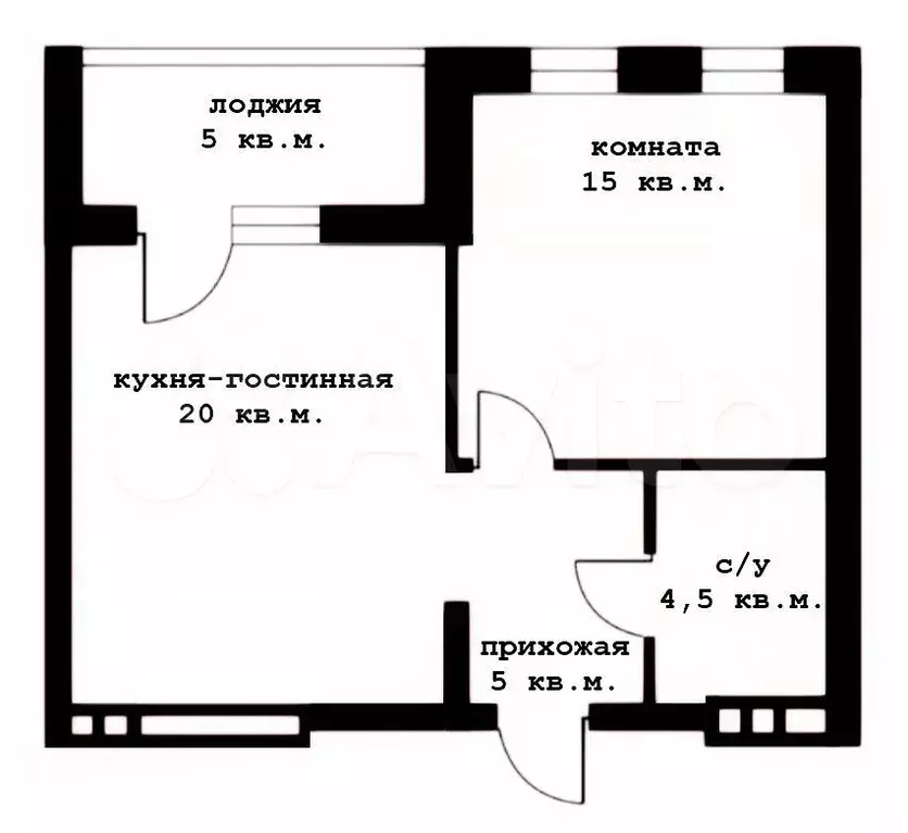 1-к. квартира, 45 м, 11/30 эт. - Фото 0