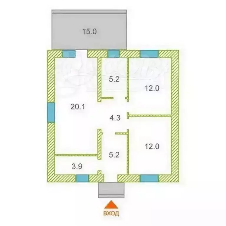 Дом в Тюменский муниципальный округ, территория Южный Подъём (63 м) - Фото 2