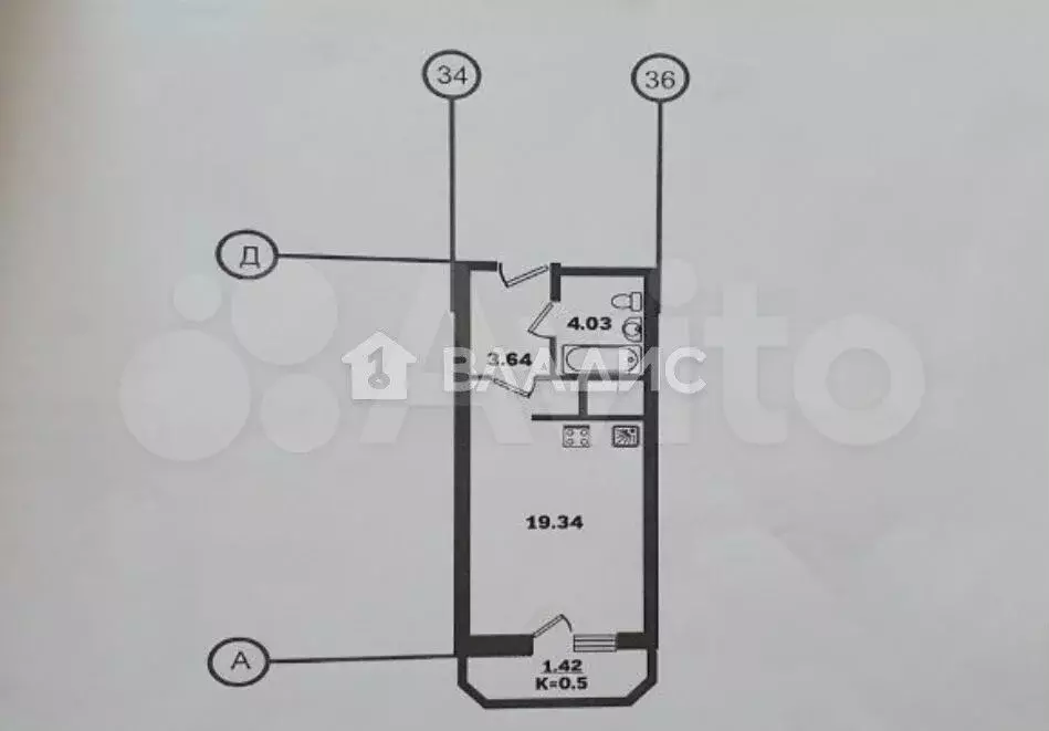 Квартира-студия, 28 м, 10/25 эт. - Фото 0