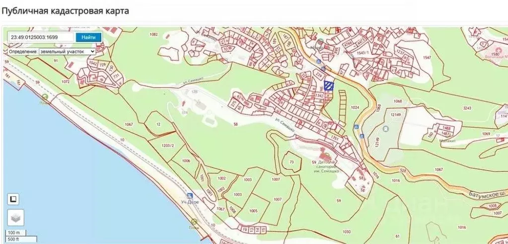 Участок в Краснодарский край, Сочи Культурное Уч-Дере мкр, ул. ... - Фото 1