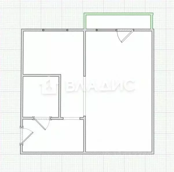 1-к кв. Иркутская область, Иркутск бул. Рябикова, 41 (30.5 м) - Фото 2
