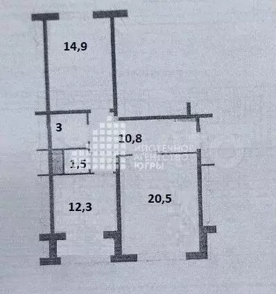 2-к. квартира, 63 м, 1/1 эт. - Фото 0
