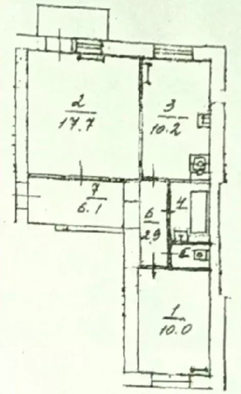 2-к кв. Астраханская область, Астрахань пл. Имени Ленина, 12 (51.3 м) - Фото 1