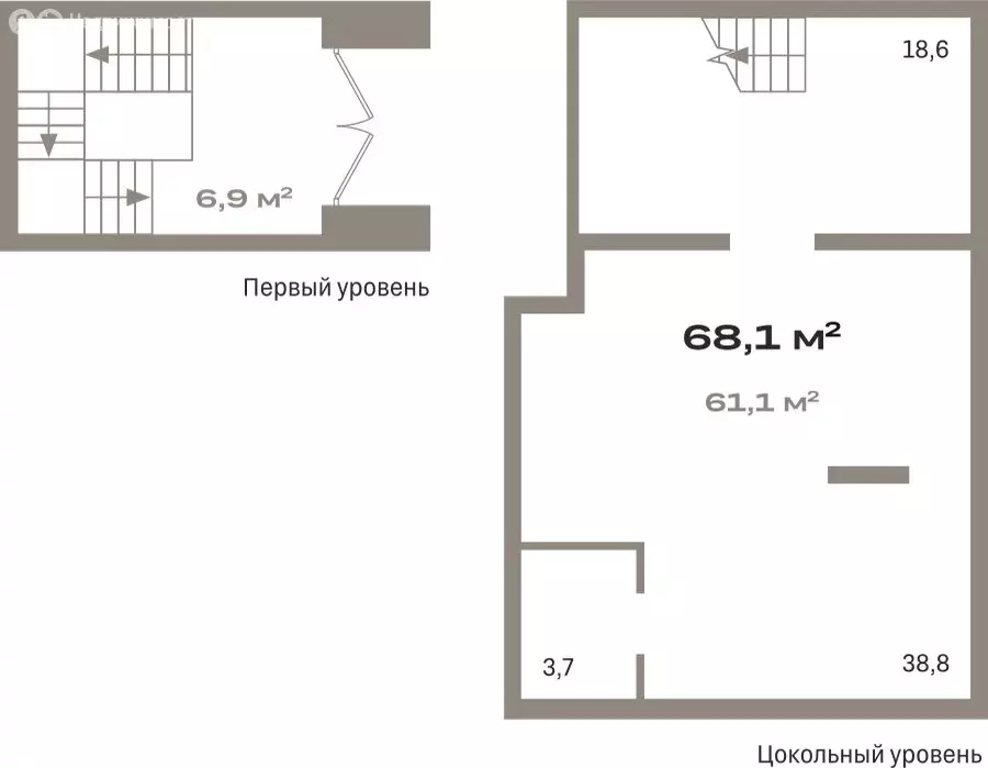 Помещение свободного назначения (68 м) - Фото 1