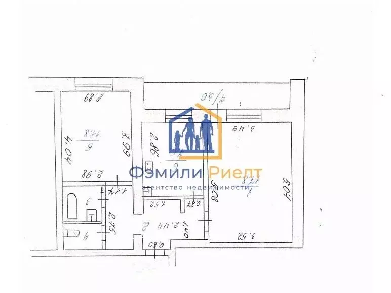 2-к кв. Калужская область, Обнинск просп. Маркса, 49 (52.8 м) - Фото 2