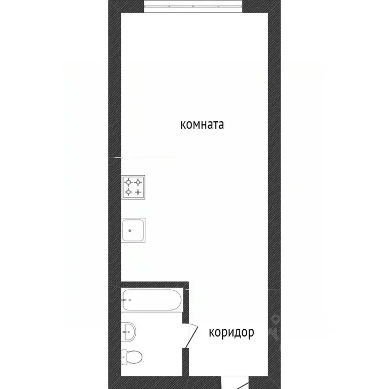 Студия Кемеровская область, Кемерово Московский просп., 23 (23.0 м) - Фото 2