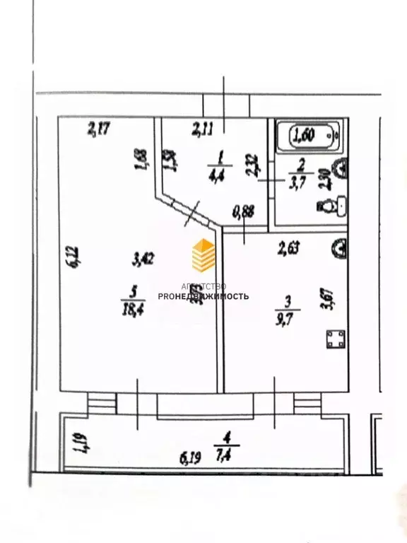 1-к кв. Башкортостан, Уфа ул. Георгия Мушникова, 27 (36.3 м) - Фото 0
