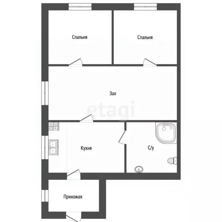 3-к кв. Тамбовская область, Мичуринский муниципальный округ, с. ... - Фото 2