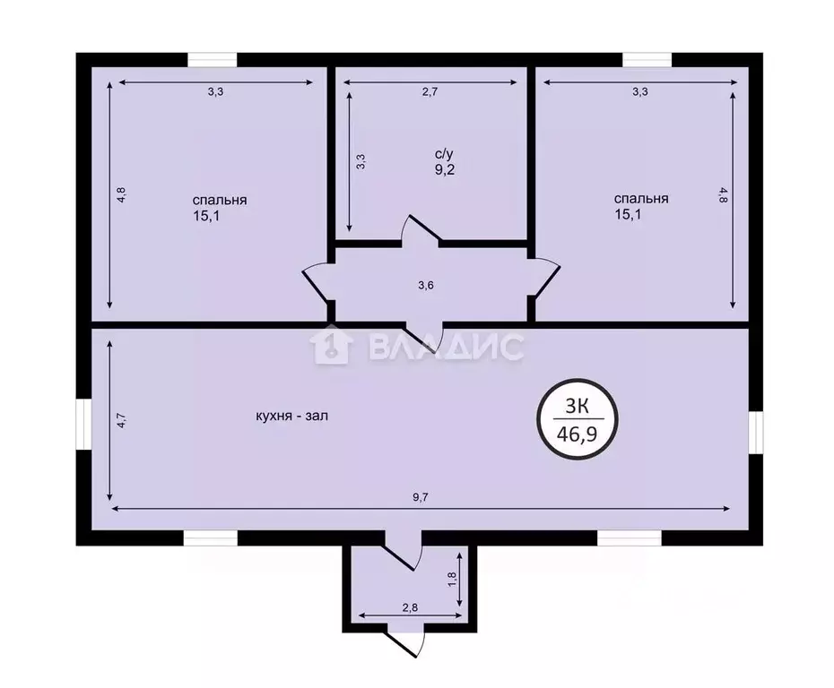 Дом в Коми, Сыктывкар ул. Пузиновского, 11 (96 м) - Фото 1