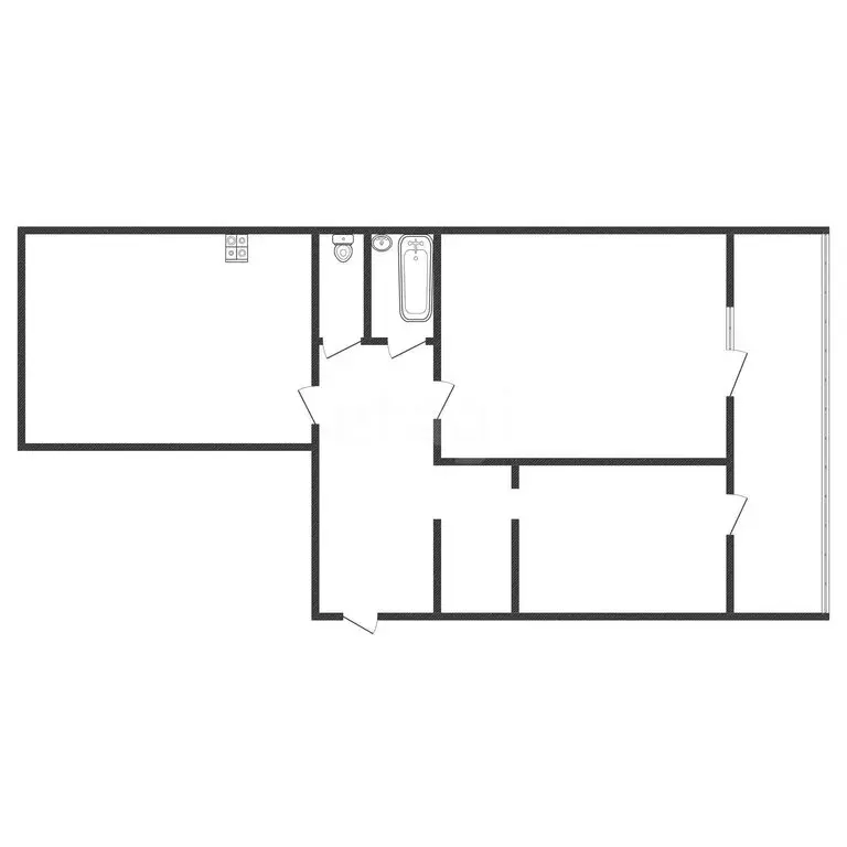 2-комнатная квартира: Черкесск, улица Лободина, 72 (54.4 м) - Фото 2