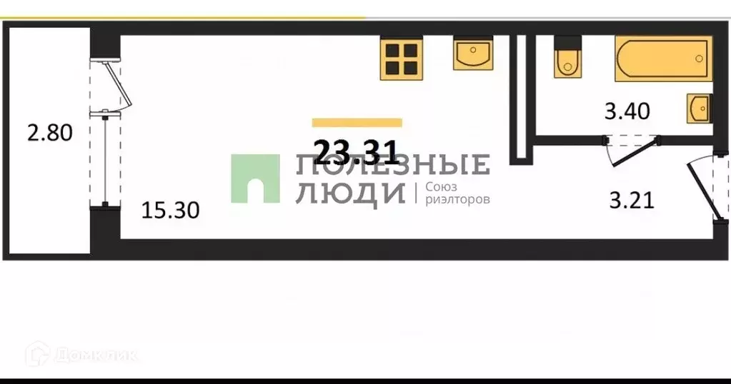 Продаётся квартира-студия, 23.31 м - Фото 0
