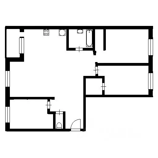 4-к кв. Москва Мичуринский просп., 34 (130.0 м) - Фото 2