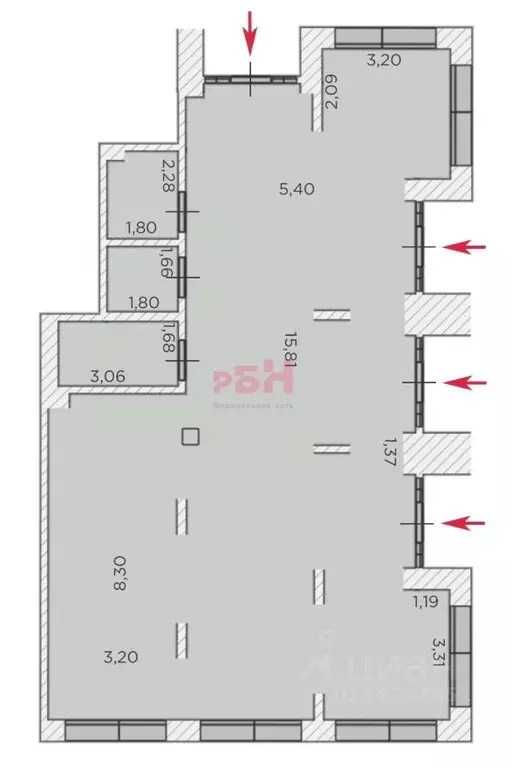 Торговая площадь в Тюменская область, Тюмень Причальная ул., 11 (134 ... - Фото 2