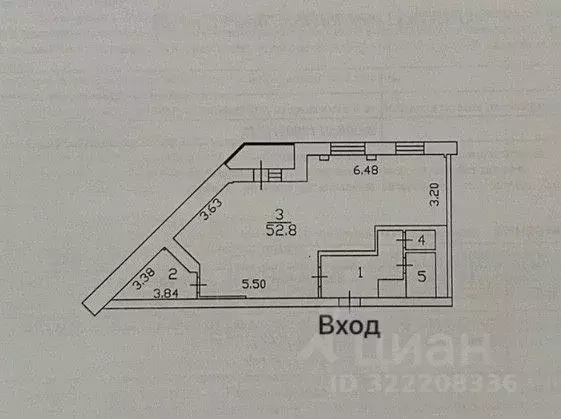 Студия Белгородская область, Старый Оскол Космос мкр, 11 (70.2 м) - Фото 1