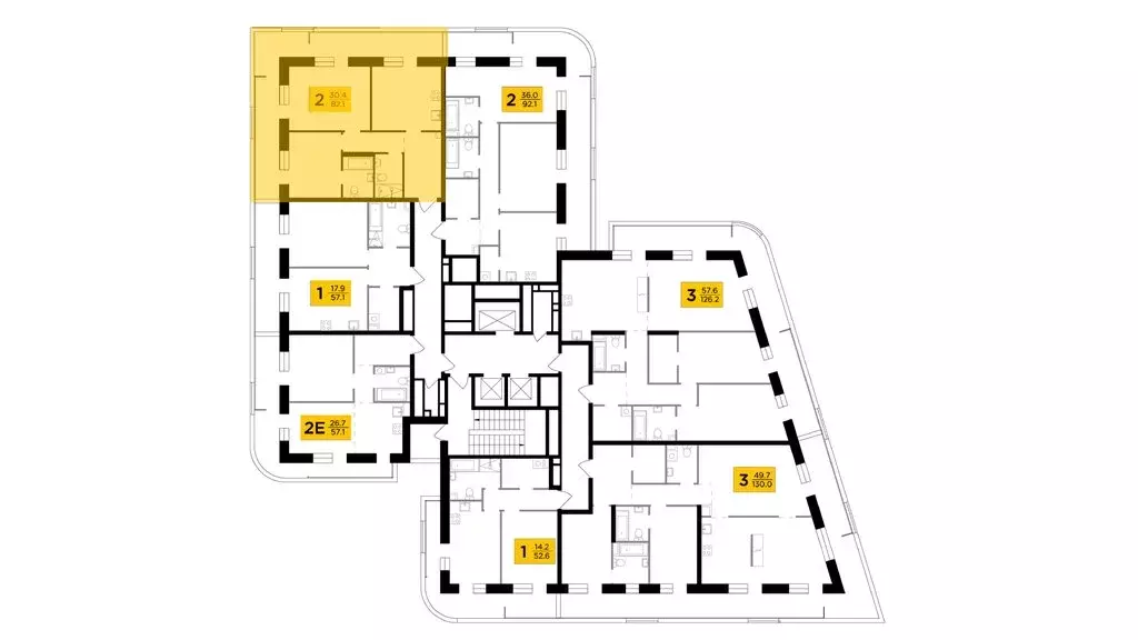 2-комнатная квартира: Москва, улица Эдуарда Стрельцова, 2к1 (82.3 м) - Фото 1