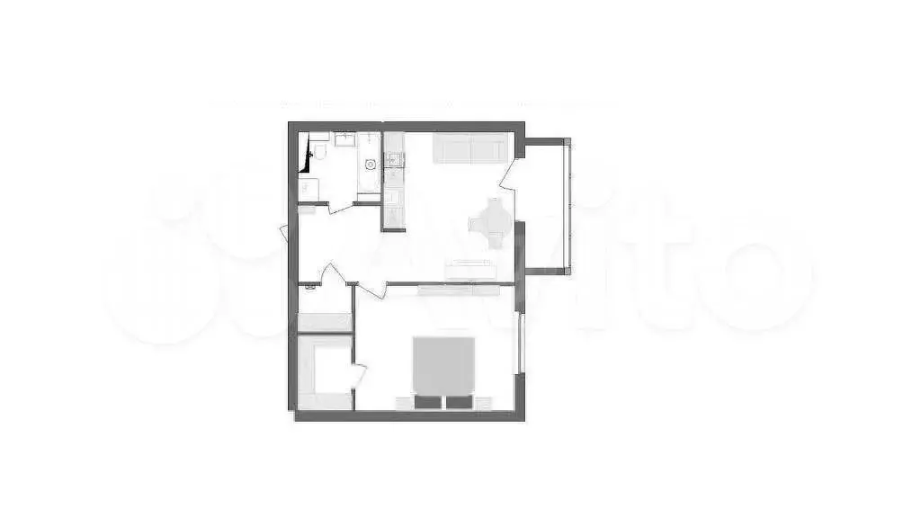 2-к. квартира, 50 м, 3/4 эт. - Фото 0