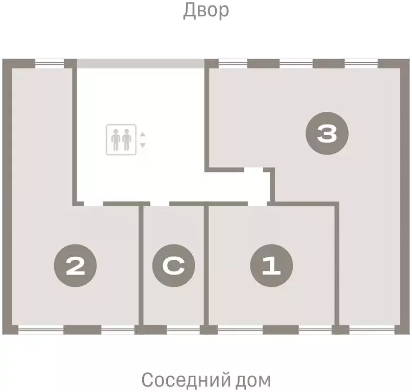 2-комнатная квартира: Тюмень, микрорайон ДОК, ЖК Октябрьский на Туре ... - Фото 1