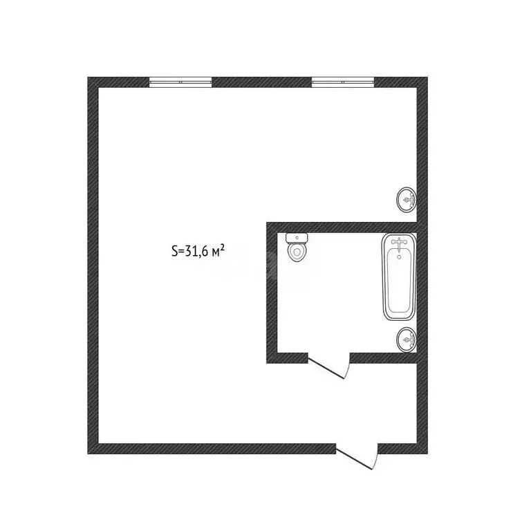 Квартира-студия: Бийск, Садовая улица, 5В (31.6 м) - Фото 1