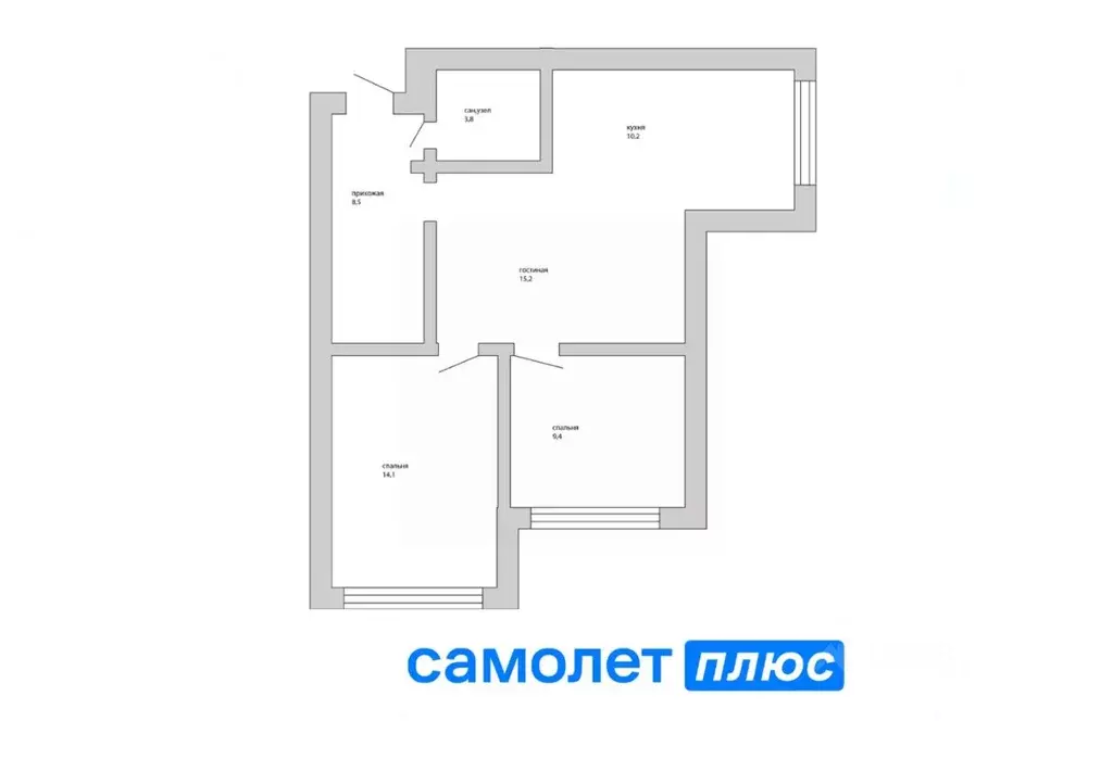 3-к кв. Кемеровская область, Кемерово ул. Дружбы, 30/1 (60.7 м) - Фото 1