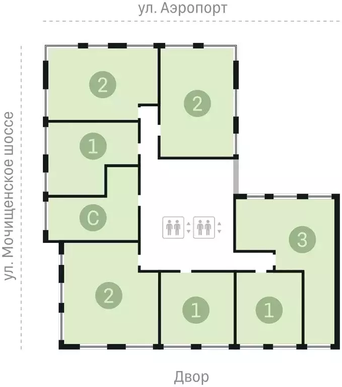 Квартира-студия: Новосибирск, улица Аэропорт, 23 (38.21 м) - Фото 1