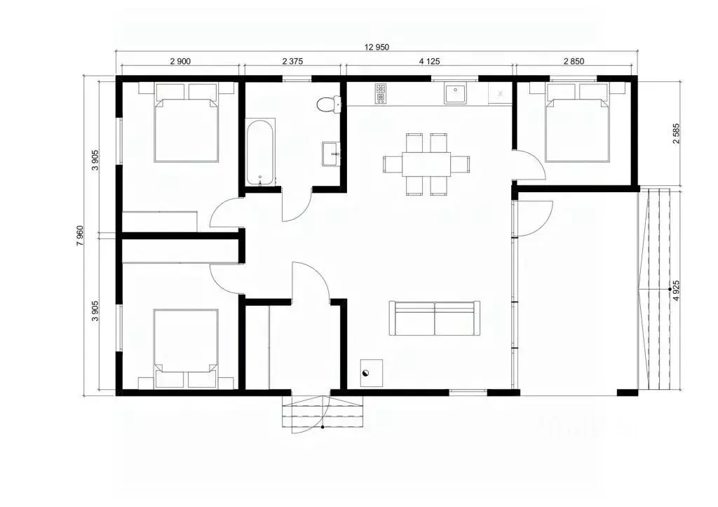 Дом в Тверская область, Калининский муниципальный округ, д. Кривцово ... - Фото 2