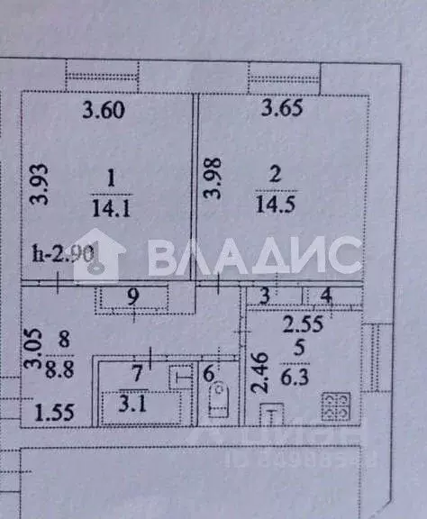 2-к кв. Краснодарский край, Новороссийск наб. Адмирала Серебрякова, 3 ... - Фото 1