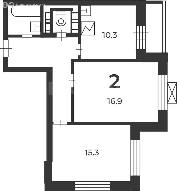 2-комнатная квартира: Москва, Коровинское шоссе, 29 (58.1 м) - Фото 1