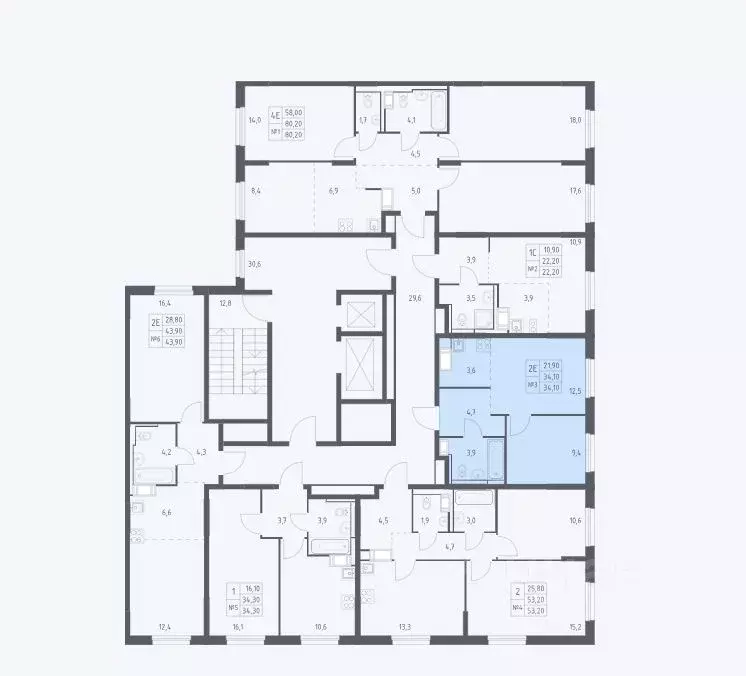 1-к кв. Московская область, Мытищи пер. 1-й Стрелковый, 5 (33.8 м) - Фото 2